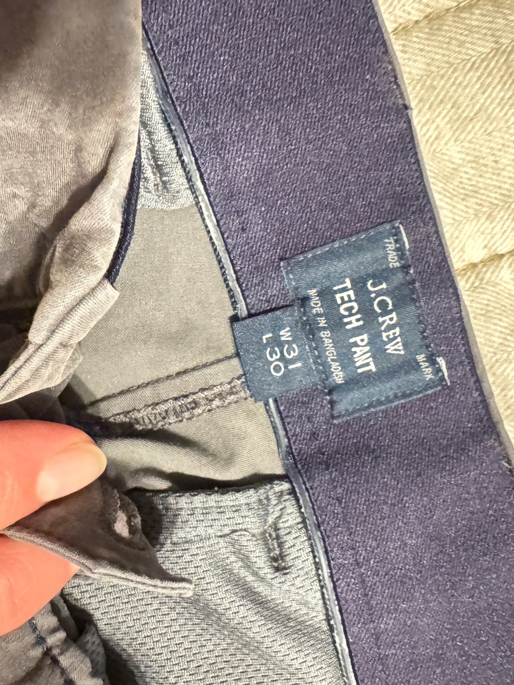 J. Crew Men's Tech Pant - Grey